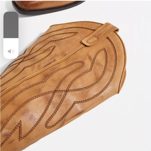 NIB UO Cassidy Western Tan Leather Boot - Picture 4 of 11